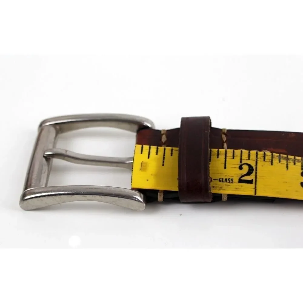 CLASSIC SADDLE BROWN GENUINE LEATHER 1 3/8